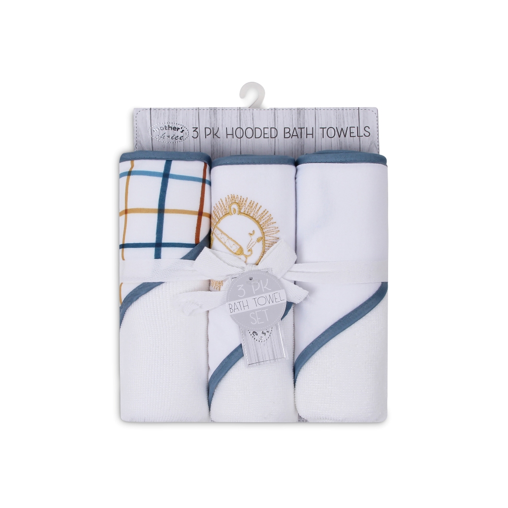 Mother's Choice 3-Pc Baby Hooded Towel Set (Lion)